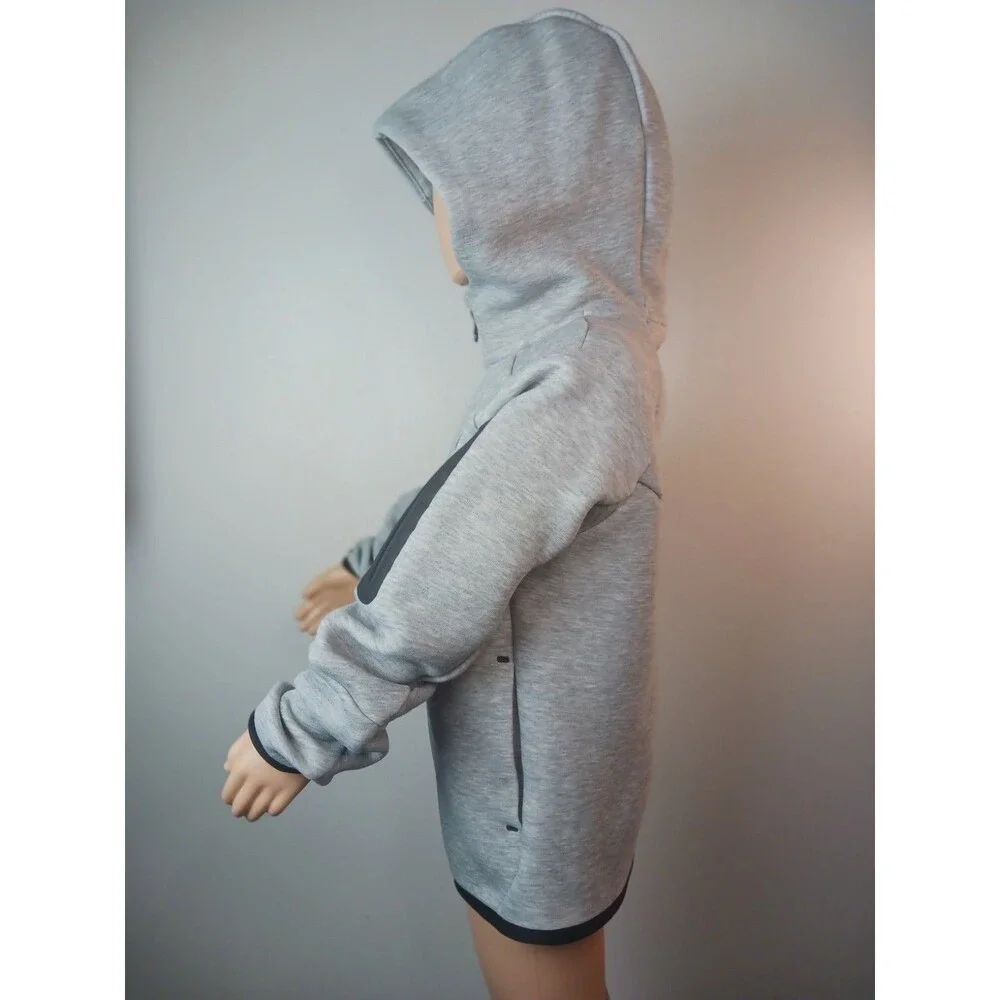 Nike Tech Fleece Hoodie Kids Jacket Grey Size Small